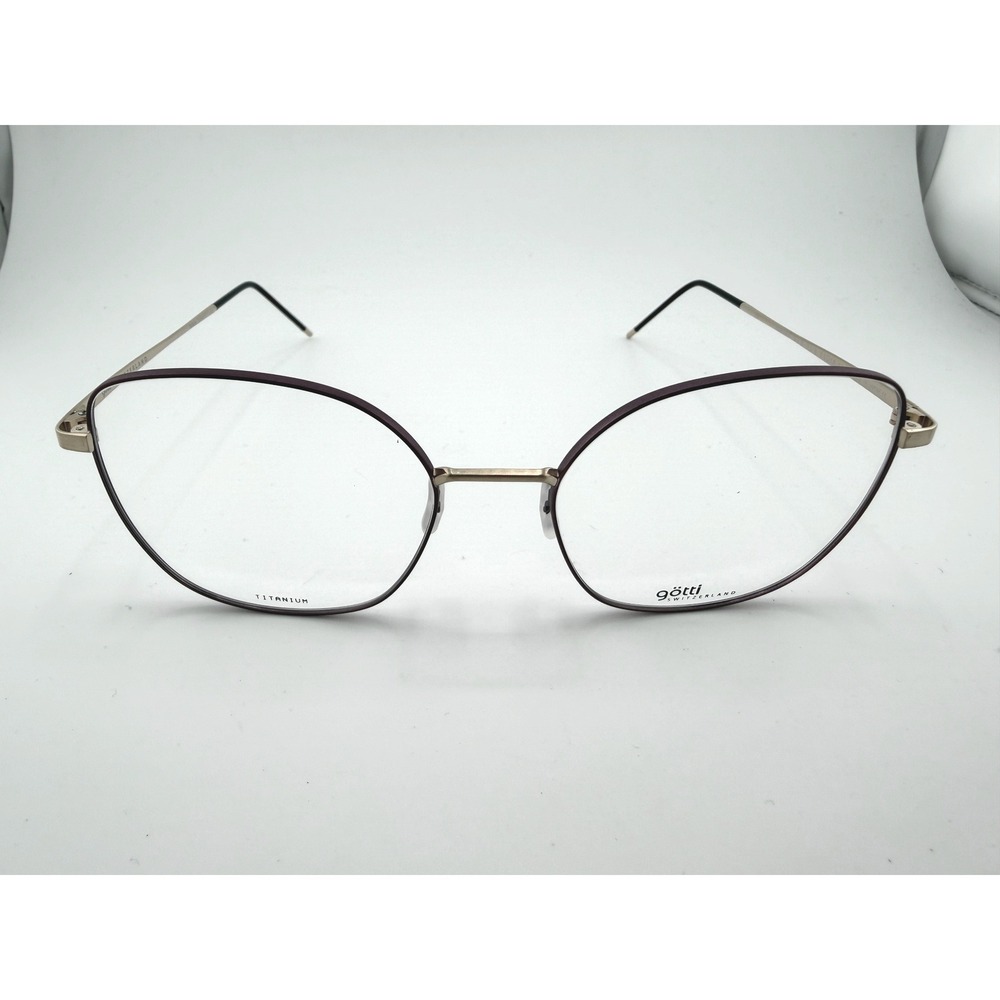 Gotti Switzerland Debora Titanium Eyeglasses Purple Gold 53-18-145 Japan Made